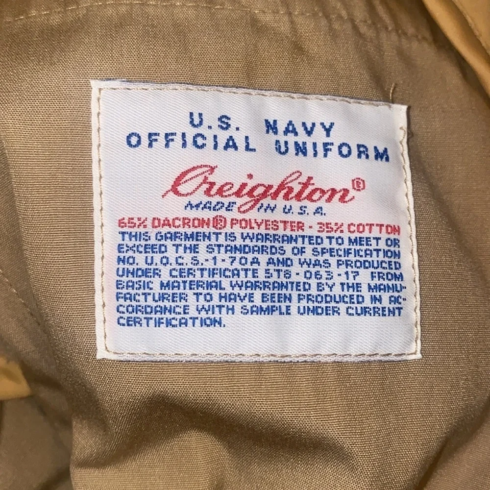 Vintage 60s US Navy Creighton Windbreaker Jacket + Removable Liner 42R